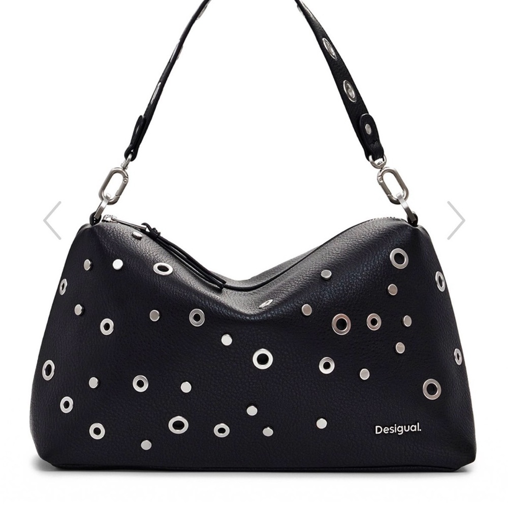 NEW Desigual Rebel Bergamo Shoulder Bag Black